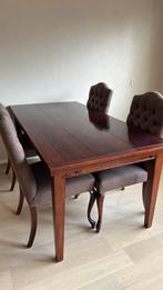 4 stoelen en tafel, Ophalen, Gebruikt, 4 tot 6 stoelen