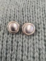 Zilverkleurige oorclips retro jaren 70, Sieraden, Tassen en Uiterlijk, Oorbellen, Ophalen of Verzenden, Zilver, Overige materialen