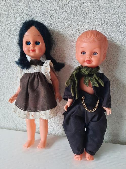Retro Vintage Meisjes Pop met beweegbare ogen, Verzamelen, Retro, Overige typen, Ophalen of Verzenden