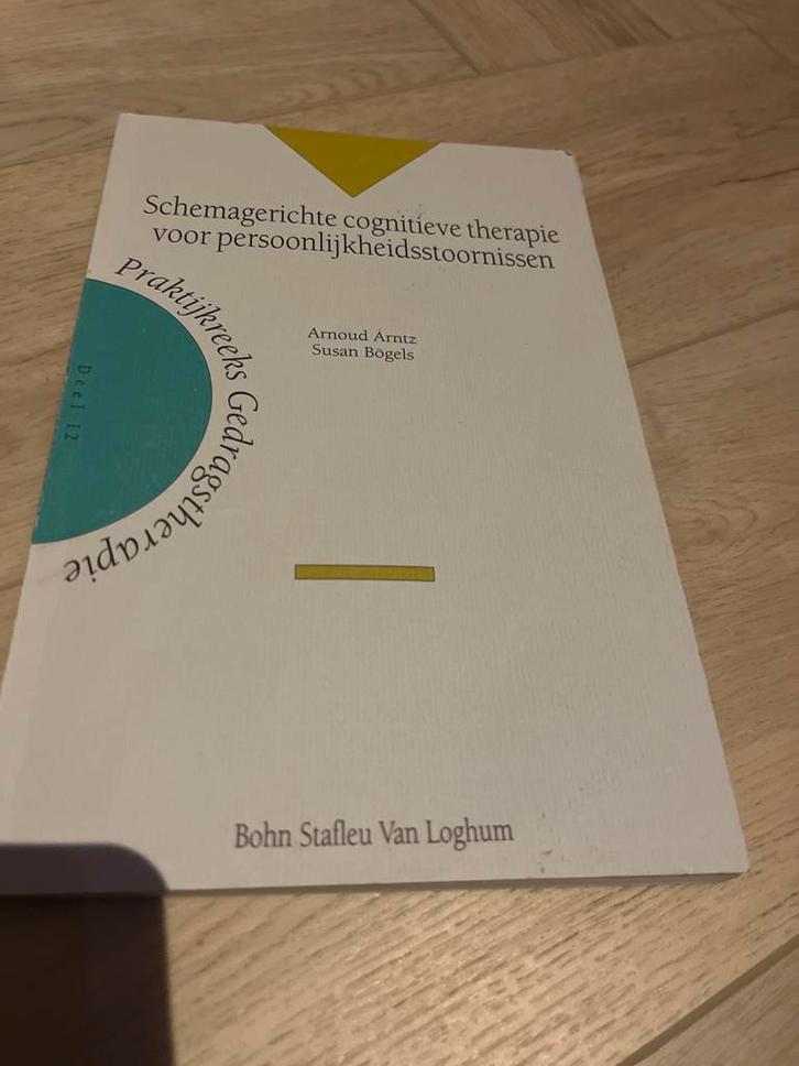 Schemagerichte therapie - Arntz & Bögels, Boeken, Psychologie, Gelezen, Klinische psychologie, Ophalen of Verzenden