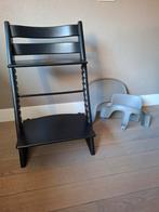 Stokke trip trap mat zwart inclusief baby set, Ophalen, Gebruikt, Meegroeistoel