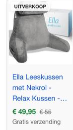 Ella lees/leun kussen, grijs, Huis en Inrichting, Ophalen, Zo goed als nieuw, Grijs, Eén