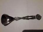 ZEER BIJZONDERE ANTIEKE VERZILVERDE SUIKERSCHEP met GEWEREN, Antiek en Kunst, Antiek | Goud en Zilver, Ophalen of Verzenden