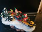 Lemax elf sledding party Santa wonderland retired, Diversen, Kerst, Ophalen of Verzenden, Gebruikt