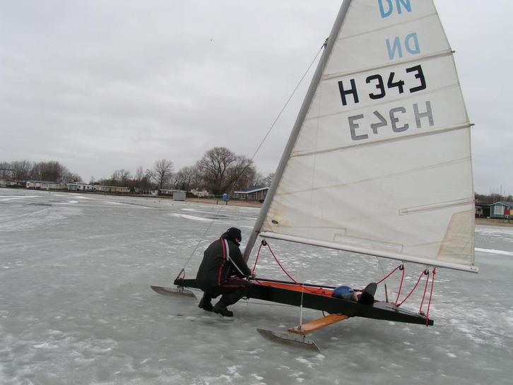 Te koop DN Ijszeiler, Watersport en Boten, Zeilen en Zeiltoebehoren, Gebruikt, Minder dan 15 m², Ophalen
