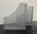 2 Metalen tijdschriftencassettes / lectuurbak, mesh design., Huis en Inrichting, Woonaccessoires | Krantenbakken en Lectuurbakken