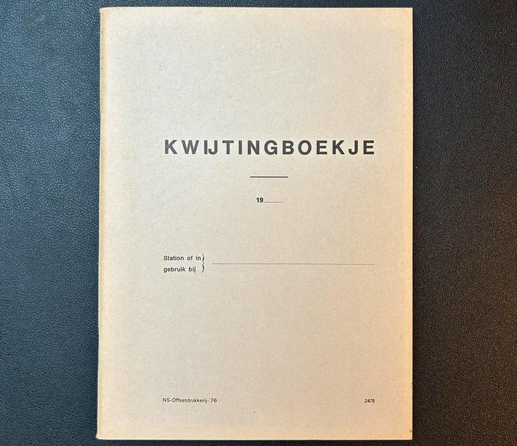 Ongebruikt NS kwijtingboekje (1976), Verzamelen, Spoorwegen en Tramwegen, Zo goed als nieuw, Trein, Boek of Tijdschrift, Ophalen of Verzenden