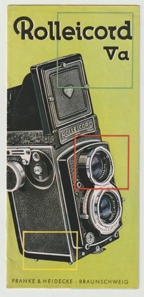 brochure Rollei-cord Va Franke & Heidecke Braunschweig (D), Verzamelen, Merken en Reclamevoorwerpen, Gebruikt, Overige typen, Ophalen of Verzenden