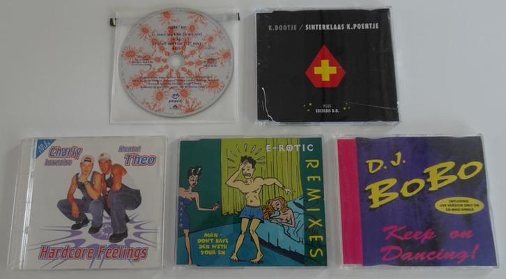 5 Euro House / Happy Hardcore CD Maxi Singles uit jaren 90, Cd's en Dvd's, Cd's | Dance en House, Zo goed als nieuw, Ophalen
