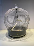 Vintage Vogelkooi R&F Rond Bolvormig, Dieren en Toebehoren, Vogels | Hokken en Kooien, Ophalen of Verzenden, Gebruikt, Metaal