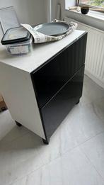 IKEA kast zwart wit, Witgoed en Apparatuur, Vaatwasmachines, Minder dan 10 liter, Ophalen of Verzenden, Zo goed als nieuw, 45 tot 60 cm