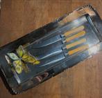 Vintage bakeliet Messen Set - Art Deco Stijl, Antiek en Kunst, Ophalen of Verzenden