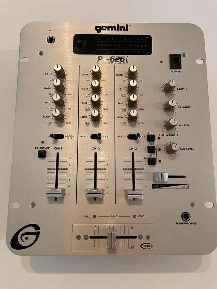 Gemini PS-626i Mengpaneel, Muziek en Instrumenten, Mengpanelen, Gebruikt, Minder dan 5 kanalen, Microfooningang, Ophalen