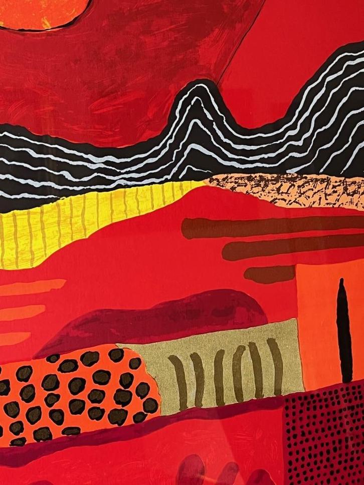 Ronald Boonacker, ingelijste zeefdruk Toscane III, Antiek en Kunst, Kunst | Litho's en Zeefdrukken, Ophalen