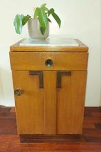 Art Deco Kastje met Marmeren Blad, Ophalen