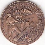 100 PLEKIJZERS JEUGOATEGIER PLEKIJZER 1977 - 1982, Postzegels en Munten, Penningen en Medailles, Ophalen of Verzenden, Overige materialen