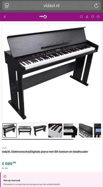 Vidaxl elektrische Piano - Zo goed als nieuw! beschikbaar voor biedingen