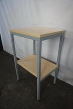Sidetable, werktafel, hoge tafel, plantentafel, Huis en Inrichting, Tafels | Sidetables, Ophalen, Gebruikt, Minder dan 50 cm, Metaal