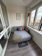 Chaise longue grijs, Ophalen of Verzenden, Gebruikt, Tweepersoons, Minder dan 150 cm
