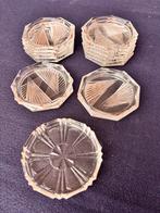 Glazen onderzetters 16 stuks, Ophalen, Gebruikt, Glas of Kopje