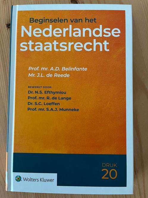 Beginselen van het Nederlandse staatsrecht 20e druk |, Boeken, Studieboeken en Cursussen, Zo goed als nieuw, WO, Alpha, Ophalen of Verzenden