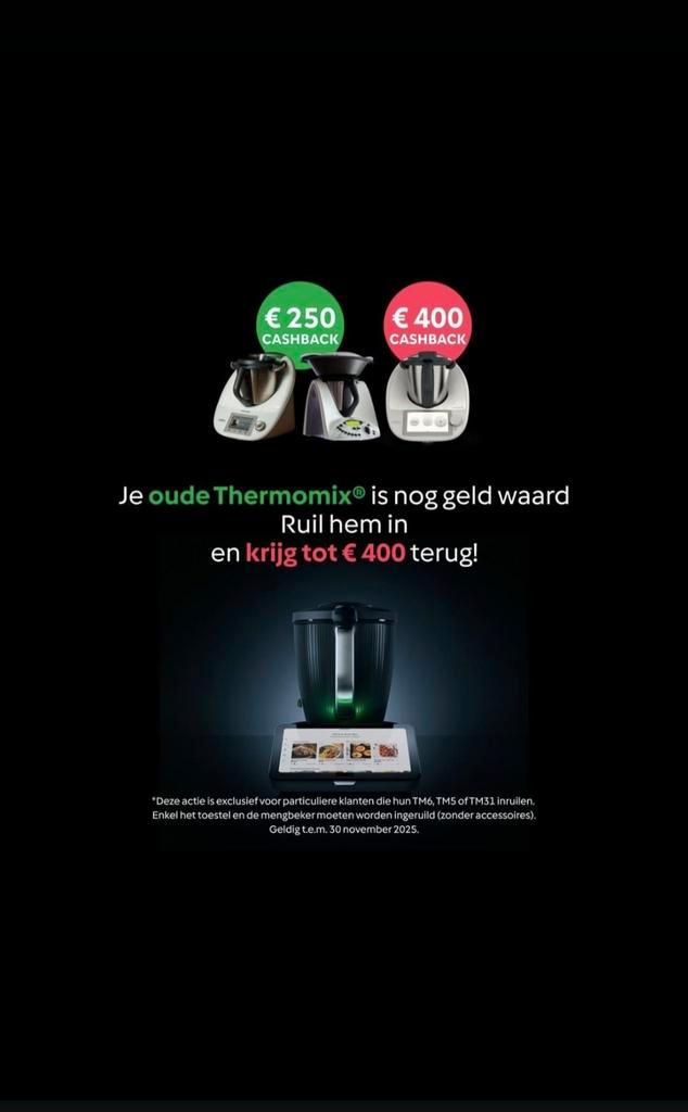 Thermomix® TM7 MET of ZONDER inruilactie TM31, TM5, TM6, Witgoed en Apparatuur, Keukenmixers, Nieuw, 2 tot 3 liter, 3 snelheden of meer