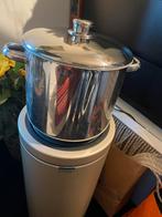 Mooie soeppan 9 liter inhoud, Ophalen of Verzenden, Zo goed als nieuw, Rvs, Kookpan of Snelkookpan