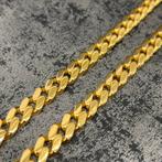 14k gouden cuban ketting schakel gourmet massief, Sieraden, Tassen en Uiterlijk, Ophalen of Verzenden, Nieuw, Goud