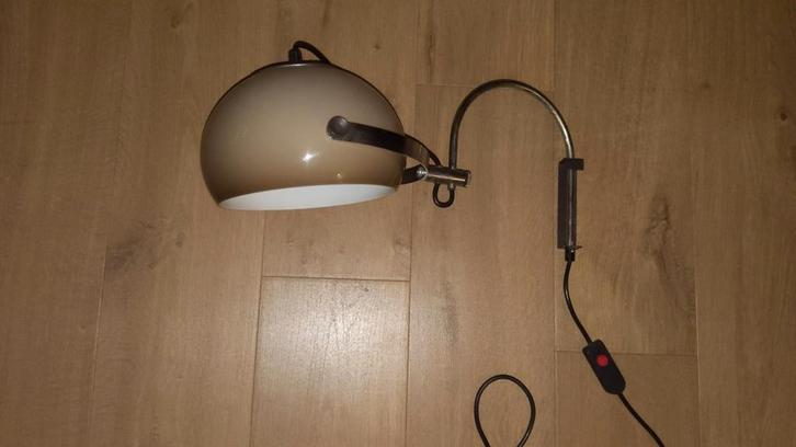 Vintage Space Age Mushroom Bollamp / Champignonlamp Wandlamp, Huis en Inrichting, Lampen | Vloerlampen, Gebruikt, Minder dan 100 cm