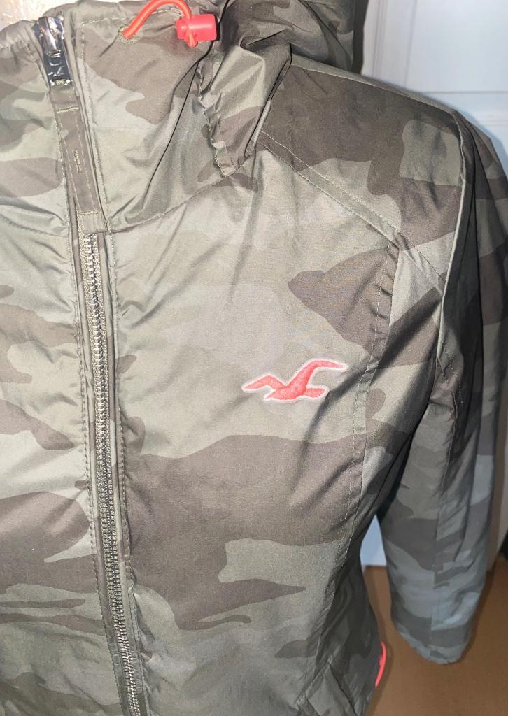 Hollister gewateerde jas kindermaat M 152, Kinderen en Baby's, Kinderkleding | Maat 152, Gebruikt, Meisje, Jas, Ophalen of Verzenden