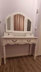 Kaptafel wit met spiegel inklapbaar, Huis en Inrichting, Ophalen, Hout, 50 tot 100 cm, Minder dan 100 cm