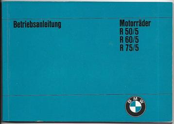 BMW R50 /5 R60 /5 R75 /5 Betriebsanleitung handleiding 035v beschikbaar voor biedingen