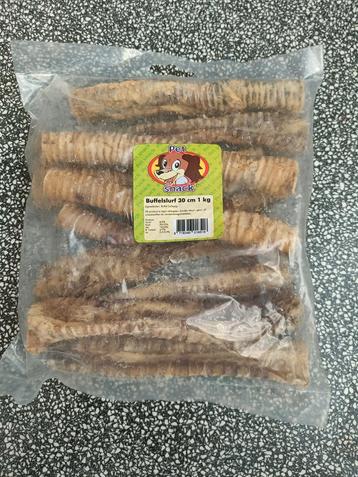 Hondensnacks Runderluchtpijp (buffelslurf) NIEUW 3 X 1 KG beschikbaar voor biedingen