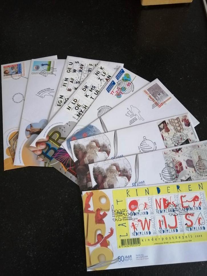 9 FDC Eerste dag enveloppe, Postzegels en Munten, Postzegels | Volle albums en Verzamelingen, Nederland, Ophalen of Verzenden