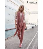 G-maxx travelstof set broek/top maat L zgan. oudroze, Maat 38/40 (M), Overige kleuren, Ophalen of Verzenden, Zo goed als nieuw