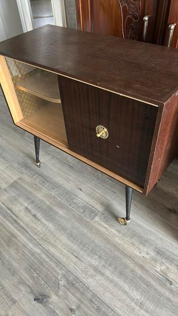 Vintage cocktail kasje jaren 40/50 uit  Frankrijk midcentury