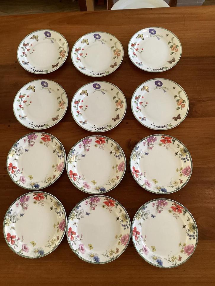 JBS - Janneke Brinkman Salentijn - gebakborden (6x) + 3soep., Huis en Inrichting, Keuken | Servies, Zo goed als nieuw, Bord(en)