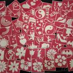 100 glittertattoo stencils, Ophalen of Verzenden