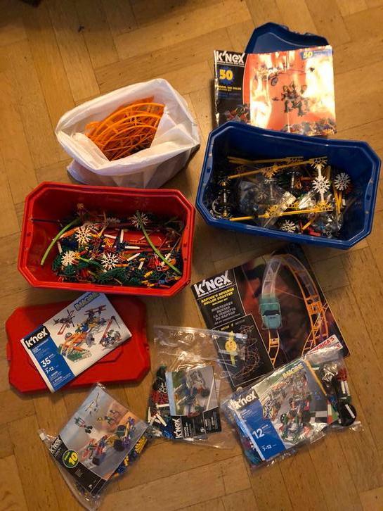 K'nex Bouwstenen - twee volle dozen, Kinderen en Baby's, Speelgoed | Bouwstenen, Zo goed als nieuw, K'nex, Ophalen of Verzenden