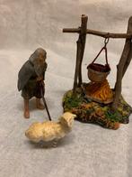 Kerst antiek schaapje, Ophalen of Verzenden, Gebruikt