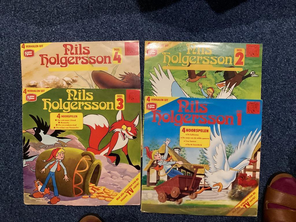 4 Vinyl LP’s Nils Holgersson, Muziek en Instrumenten, Overige Muziek en Instrumenten, Ophalen, Gebruikt