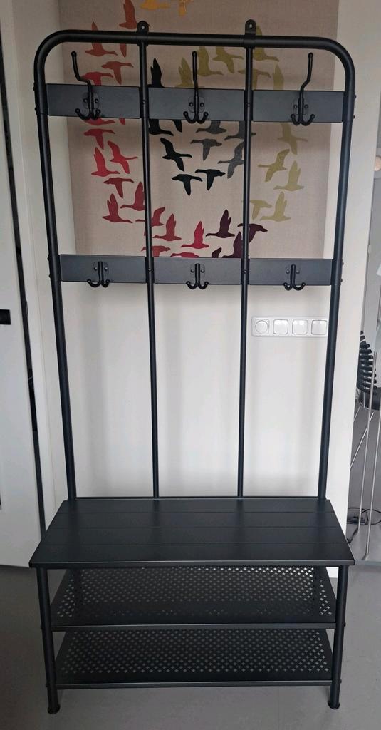 Staande Kapstok met 2 legplanken., Huis en Inrichting, Woonaccessoires | Kapstokken, Zo goed als nieuw, Staande kapstok, 150 tot 200 cm