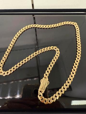 Prachtige 14k gouden cuban ketting beschikbaar voor biedingen