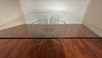 Glas tafel 4kant 1meter, Ophalen, Gebruikt, 50 tot 100 cm, Vierkant