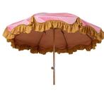 Hk living Graphic Twist strand parasol 200 cm, Ophalen of Verzenden, Nieuw, Stokparasol