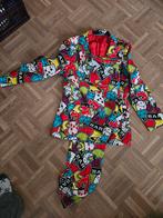 Carnaval Joker Kostuum - Las Vegas Thema - Maat S (44-46), Carnaval, Ophalen of Verzenden, Zo goed als nieuw, Kleding