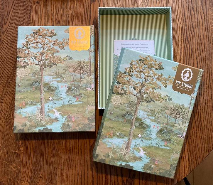 2 Pip Studio opbergdozen bewaardozen afm. 27x36,5x7 cm, Huis en Inrichting, Woonaccessoires | Overige, Zo goed als nieuw, Ophalen of Verzenden
