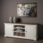 *OPRUIMING* Tvmeubel Napoli Teak Hout €845,- NU €619,-, Landelijke tvmeubel tvkast kast teak hout gratis bezorging, 150 tot 200 cm