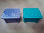 2x Rubbermaid opbergdoos 21x17x12 cm 3L- lxbxh - A1, Doe-het-zelf en Verbouw, Kratten en Dozen, Gebruikt, Minder dan 50 cm, Ophalen of Verzenden