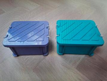 2x Rubbermaid opbergdoos 21x17x12 cm 3L- lxbxh - A1 beschikbaar voor biedingen